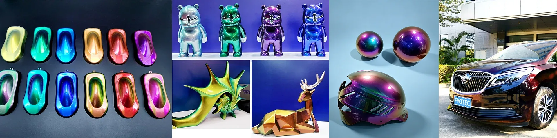 Color-Shifting and Chameleon Pigments for Industrial Spraying