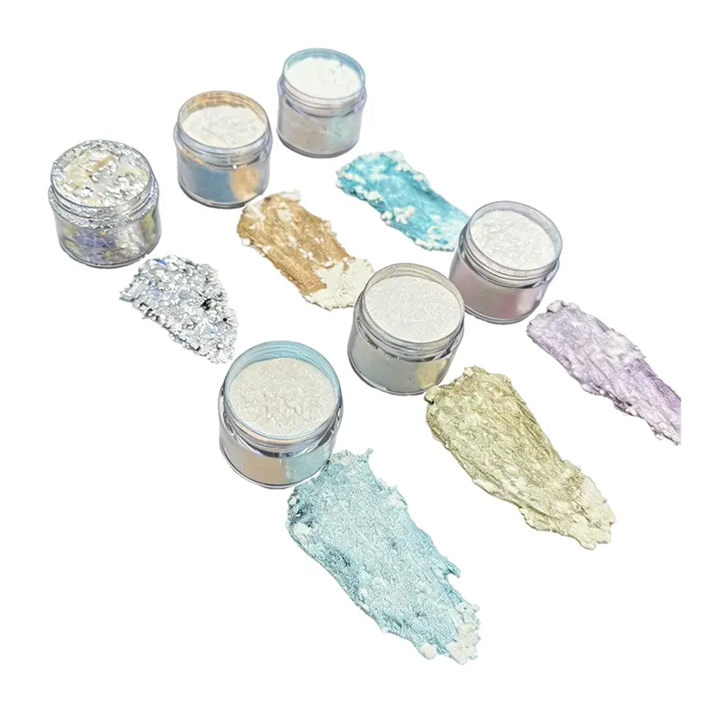 Silver Fantasy Transparens Chamaeleontis Pigmenta pro Sparkle Nail Poloniae